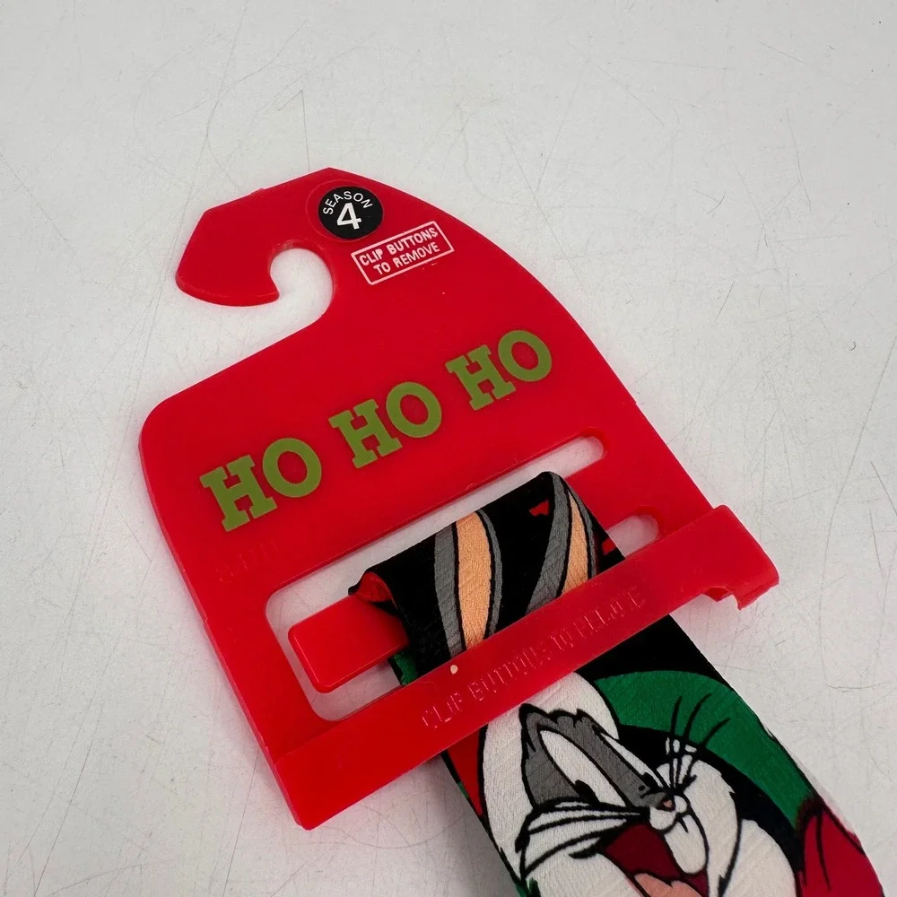 NWT‎ Looney Tunes Bugs Bunny Christmas Tie Mens Holiday festive Vintage Y2K